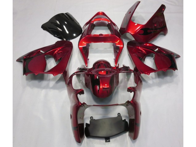 00-02 Rouge Métallisé ZX6R Carénage 00-02 Rouge Métallisé ZX6R Carénage