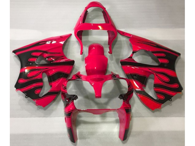 00-02 Rouge & Noir Flamme ZX6R Carénage