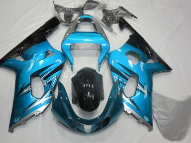 01-03 Bleu Clair & Argent GSXR 600-750 Carénage