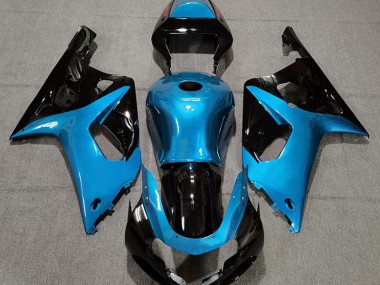 01-03 Bleu Clair Brillant & Noir GSXR 600-750 Carénage