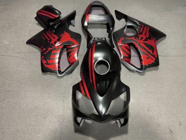 01-03 Crane Noir Mat & Rouge CBR600 F4i Carénage