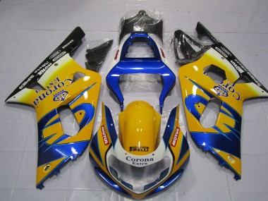 01-03 Jaune Corona GSXR 600-750 Carénage
