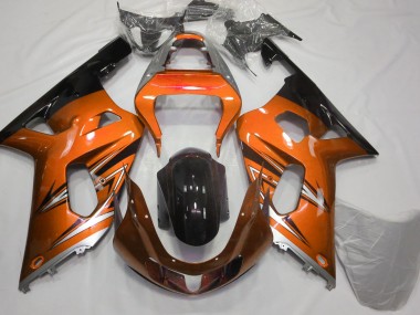 01-03 Orange & Argent GSXR 600-750 Carénage