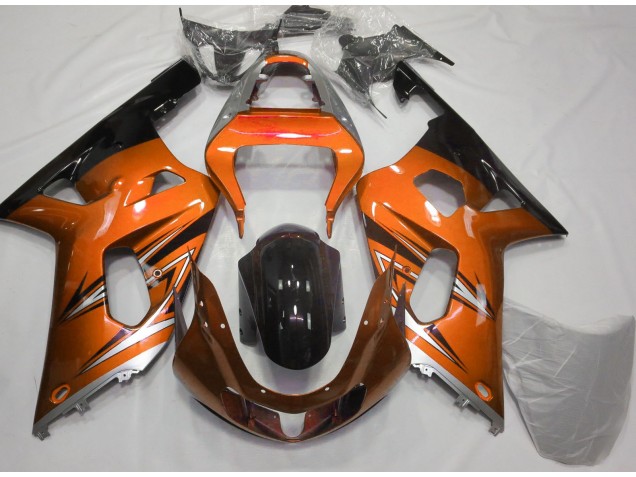 01-03 Orange & Argent GSXR 600-750 Carénage 01-03 Orange & Argent GSXR 600-750 Carénage