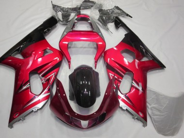 01-03 Rouge & Argent GSXR 600-750 Carénage