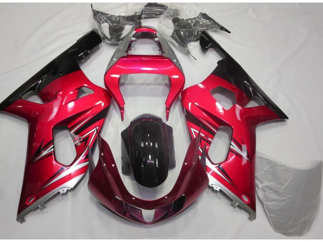01-03 Rouge & Argent GSXR 600-750 Carénage