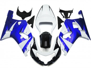 01-03 Style Bleu & Blanc Éclatant OEM GSXR 600-750 Carénage