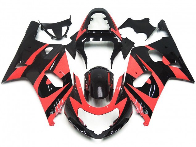 01-03 Style Personnalisé OEM Rouge Clair GSXR 600-750 Carénage