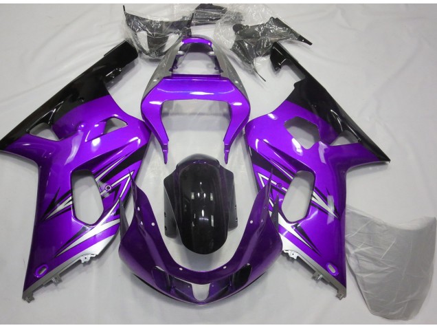 01-03 Violet & Argent GSXR 600-750 Carénage 01-03 Violet & Argent GSXR 600-750 Carénage