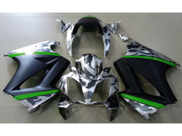 02-12 Gris Camouflage & Vert VFR800 Carénage