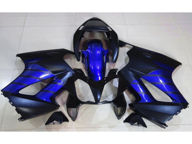 02-12 Noir Mat & Bleu VFR800 Carénage