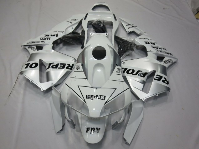 03-04 Argent Blanc Repsol CBR600RR Carénage 03-04 Argent Blanc Repsol CBR600RR Carénage