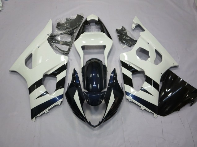 03-04 Blanc & Noir GSXR 1000 Carénage 03-04 Blanc & Noir GSXR 1000 Carénage