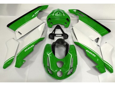 03-04 Blanc Vert & Noir Ducati 749 999 Carénage
