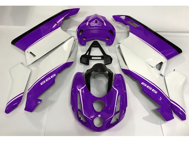 03-04 Blanc Violet & Noir Ducati 749 999 Carénage