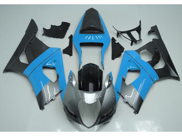 03-04 Bleu Clair Argent & Noir GSXR 1000 Carénage 03-04 Bleu Clair Argent & Noir GSXR 1000 Carénage