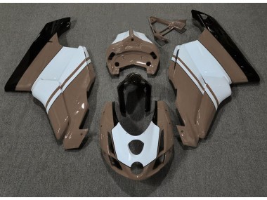 03-04 Brun Brillant & Blanc Ducati 749 999 Carénage