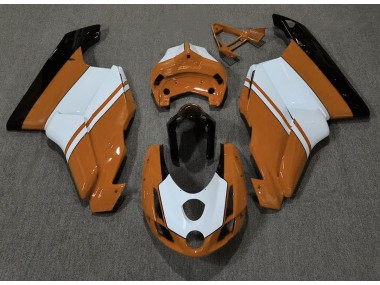 03-04 Orange Brillant & Blanc Ducati 749 999 Carénage