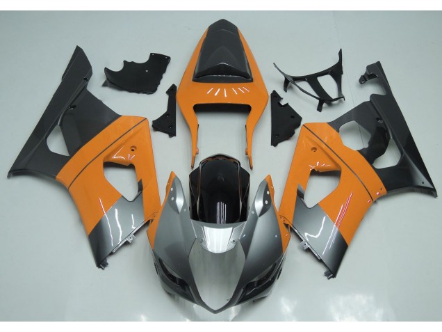 03-04 Orange Clair Argent & Noir GSXR 1000 Carénage
