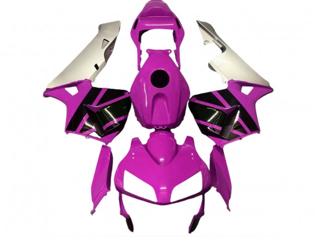03-04 Rose Vif & Argent Mat CBR600RR Carénage 03-04 Rose Vif & Argent Mat CBR600RR Carénage