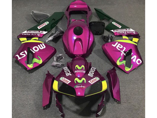 03-04 Rose Vif Movistar CBR600RR Carénage 03-04 Rose Vif Movistar CBR600RR Carénage