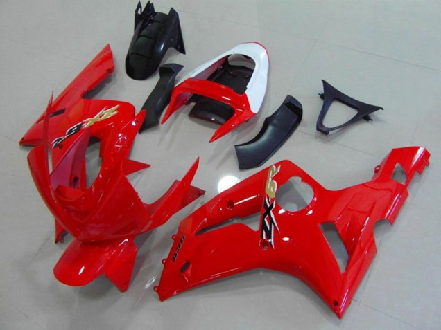 03-04 Rouge & Blanc ZX6R Carénage 03-04 Rouge & Blanc ZX6R Carénage