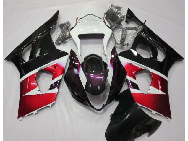 03-04 Rouge Brillant & Blanc GSXR 1000 Carénage 03-04 Rouge Brillant & Blanc GSXR 1000 Carénage