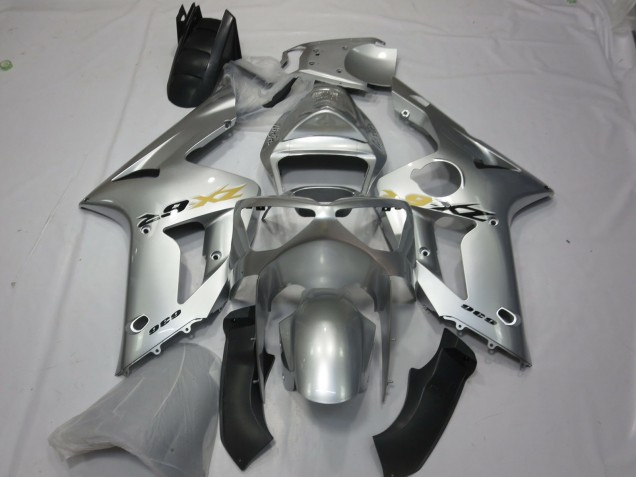 03-04 Style Argent OEM ZX6R Carénage 03-04 Style Argent OEM ZX6R Carénage