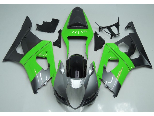 03-04 Vert Argent & Noir GSXR 1000 Carénage