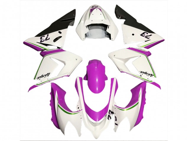 04-05 Blanc Brillant & Rose ZX10R Carénage