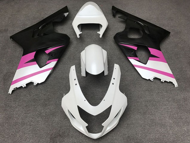 04-05 Blanc Mat & Rose GSXR 600-750 Carénage