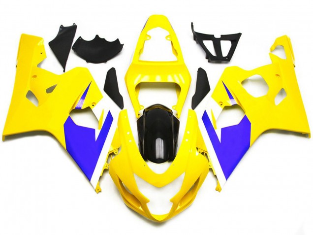 04-05 Jaune Brillant & Bleu Vif Personnalisé GSXR 600-750 Carénage