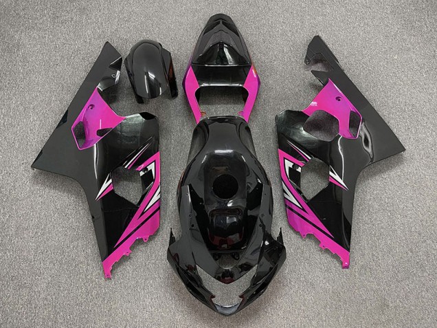 04-05 Noir Brillant & Rose GSXR 600-750 Carénage