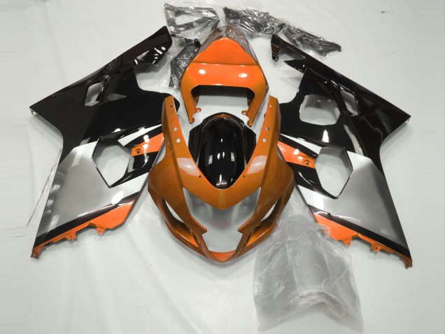 04-05 Orange Argent & Noir GSXR 600-750 Carénage