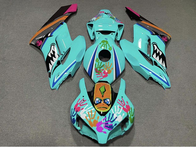 04-05 Requin Turquoise CBR1000RR Carénage 04-05 Requin Turquoise CBR1000RR Carénage