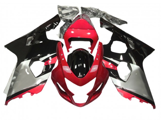 04-05 Rouge Argent & Noir GSXR 600-750 Carénage 04-05 Rouge Argent & Noir GSXR 600-750 Carénage