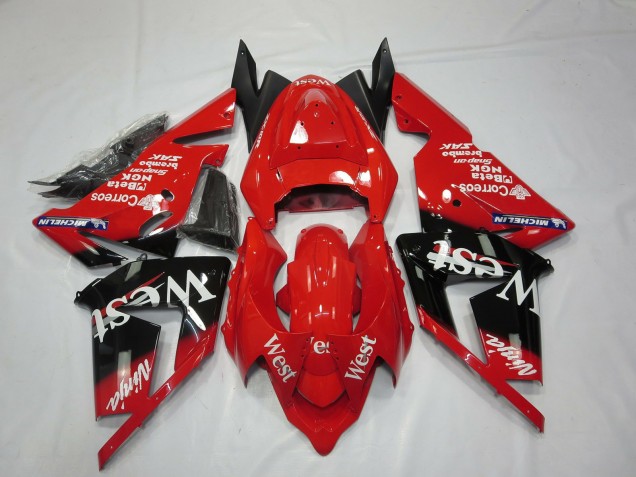 04-05 Rouge West ZX10R Carénage
