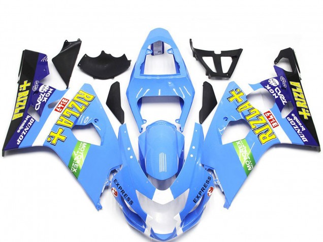 04-05 Style Bleu Clair Rizla GSXR 600-750 Carénage