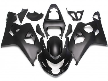 04-05 Style Noir Mat Avec Décalcomanies Rouges GSXR 600-750 Carénage