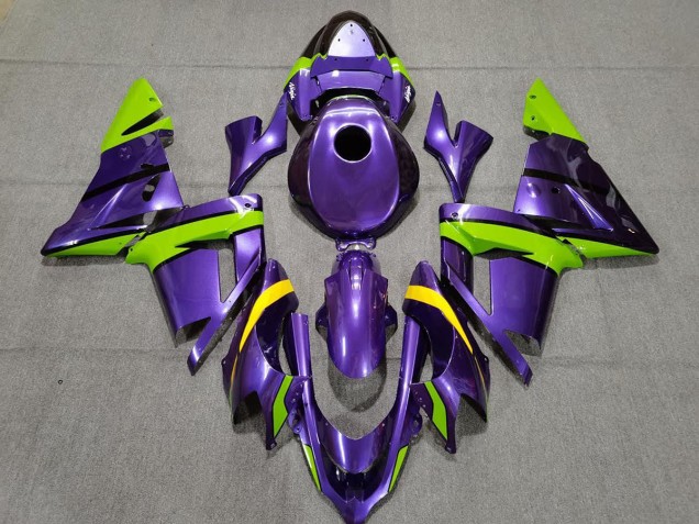 04-05 Violet Vert & Jaune ZX10R Carénage