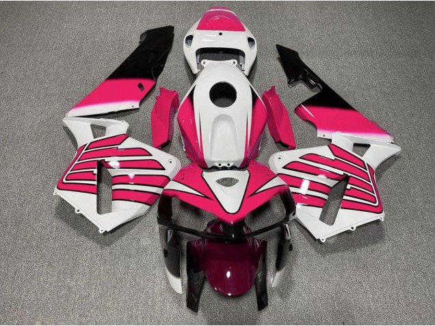 05-06 Ailes Roses & Blanches CBR600RR Carénage 05-06 Ailes Roses & Blanches CBR600RR Carénage