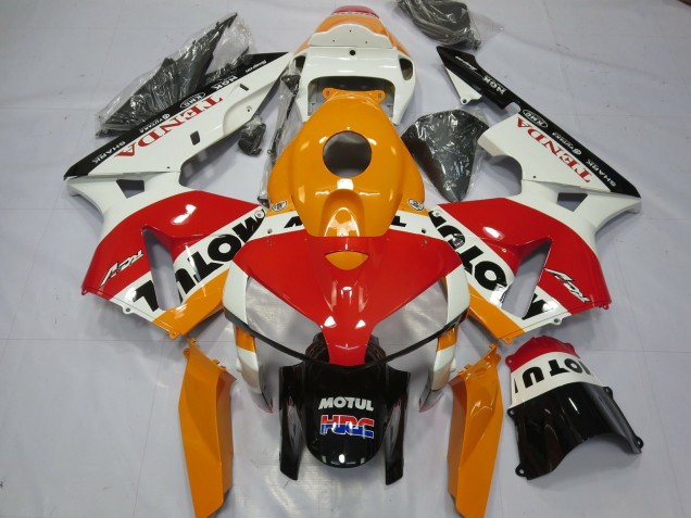 05-06 Blanc Repsol CBR600RR Carénage 05-06 Blanc Repsol CBR600RR Carénage