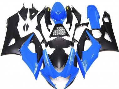 05-06 Bleu Brillant Avec Logos Jaunes GSXR 1000 Carénage