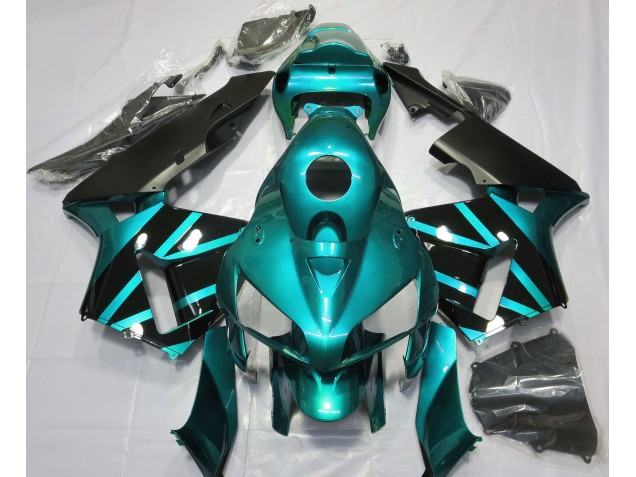 05-06 Design Bleu Sarcelle & Noir Brillant CBR600RR Carénage