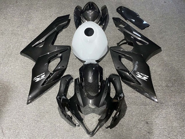05-06 Fiber De Carbone Style & Blanc Brillant GSXR 1000 Carénage 05-06 Fiber De Carbone Style & Blanc Brillant GSXR 1000 Carénage