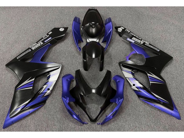 05-06 Noir Mat & Bleu GSXR 1000 Carénage 05-06 Noir Mat & Bleu GSXR 1000 Carénage