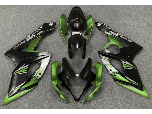 05-06 Noir Mat & Vert GSXR 1000 Carénage