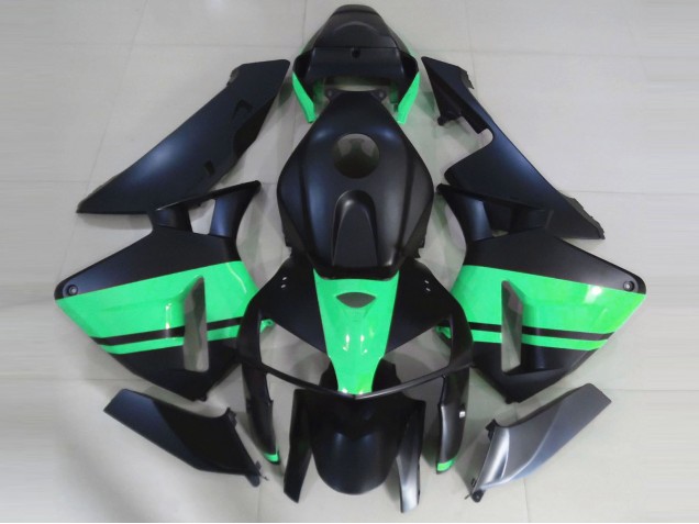 05-06 Noir Mat & Vert Spécial CBR600RR Carénage 05-06 Noir Mat & Vert Spécial CBR600RR Carénage