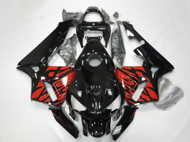 05-06 Noir & Rouge Tribal CBR600RR Carénage