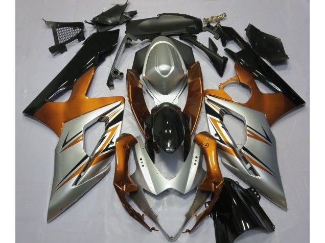 05-06 Orange Argent & Noir GSXR 1000 Carénage 05-06 Orange Argent & Noir GSXR 1000 Carénage